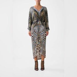 Camila twist front dress size small